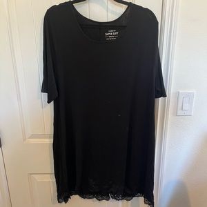 Torrid Super Soft Knit Lace Trim Tunic